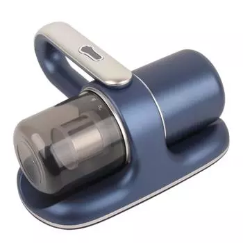 Умный пылесос для удаления клещей, компактный портативный мощный УФ-ручной пылесос для кроватей, диванов, ковров, автомобилей небесно-голубого цвета