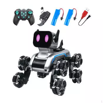 Умный RC робот собака электронные игрушки для домашних животных игрушка для показа в подарок забавные развлечения роботизированные собаки double power