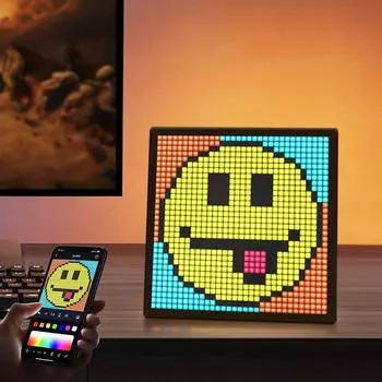 Умный RGB USB светодиодный матричный пиксельный дисплей цифровой экран приложение программируемое граффити искусство крутая анимация забавный текст часы фоторамка USB Plug