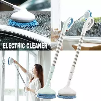Умный робот для очистки стекла, беспроводная телескопическая электрическая машина для мытья полов, дверей и окон One Size белый