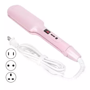 Умный щипцы для завивки волос с постоянной температурой нагрева 30 с, вращение на 360 градусов, двойной трубчатый нагреватель для волос W EU Plug 220V