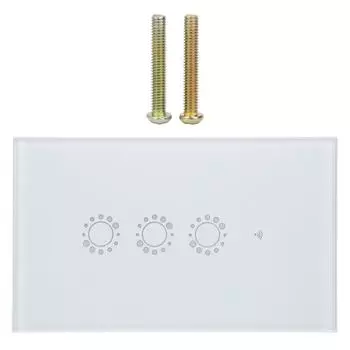 Умный сенсорный выключатель, белый Wi-Fi, интеллектуальный беспроводной пульт дистанционного управления, США, Австралия, 95240 В переменного тока