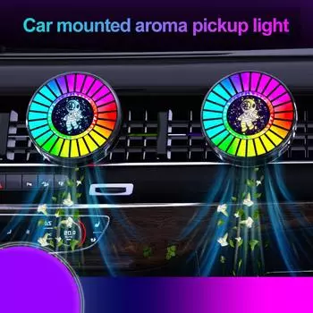 Умный светодиодный автомобильный освежитель воздуха - управляемый через приложение ароматерапевтический диффузор со 100 режимами освещения и дизайном в стиле астронавта M2 разноцветный