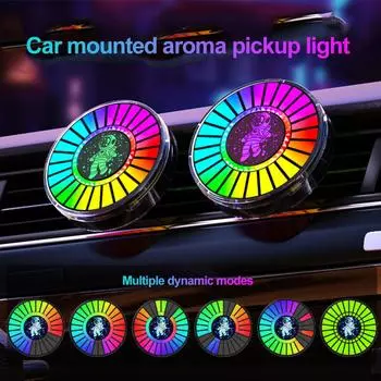 Умный светодиодный автомобильный освежитель воздуха - управляемый через приложение ароматерапевтический диффузор с 256-цветным музыкальным визуализатором L030