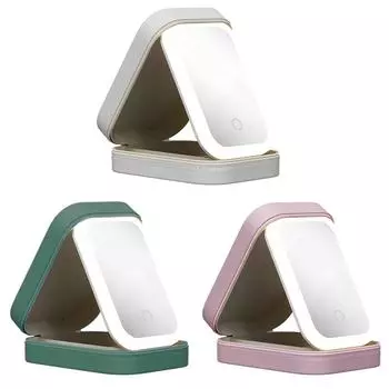 # Умный светодиодный косметический чехол, светодиодный зеркальный ящик для хранения косметики большой емкости с зеркалом белый