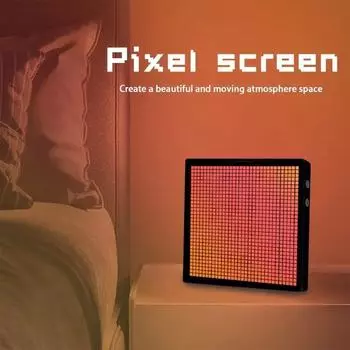 Умный светодиодный матричный пиксельный дисплей RGB-управление программируемая DIY текстовая анимация фоторамка пиксельное искусство домашний декор игровая комната адаптер ЕС 10W