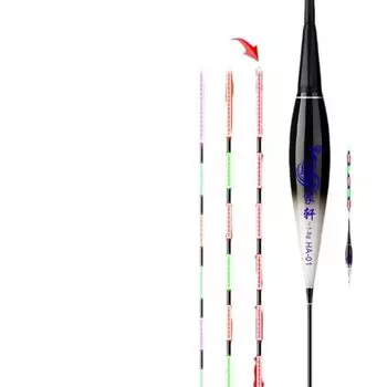 Умный светодиодный поплавок для рыбалки, высокочувствительный буй-напоминание, датчик гравитации, светящийся электрический ночной рыболовный стробоскоп с длинным хвостом