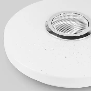 Умный светодиодный потолочный светильник с Bluetooth-динамиком 28 Вт 36 Вт RGBW с регулируемой яркостью, круглый потолочный светильник для спальни, гостиной, пульт дистанционного управления с приложением