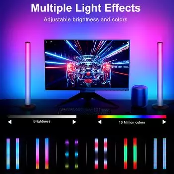 Умный светодиодный пульт дистанционного управления 360° RGB для Bluetooth DIY Music Sync TV Backlight Rhythm Ambient Pickup Lamp Gaming Lights