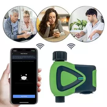 Умный таймер для полива, таймер для полива на 1 выходной шланг, таймер для газонов, бассейнов EU