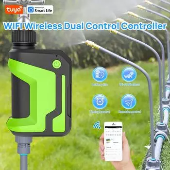 Умный таймер для полива Tuya, система полива садового шланга 2.4G WiFi, программируемый таймер для полива на открытом воздухе, с приложением RemoteControl/Alexa