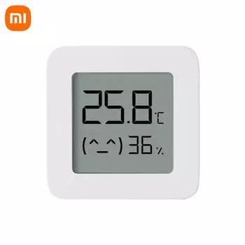 Умный термометр Xiaomi Mijia 2, Bluetooth-датчик температуры и влажности работает с приложением Mijia, глобальная версия