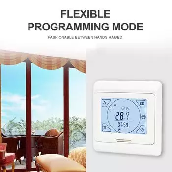 Умный термостат Myuet, регулятор температуры нагрева воды, ЖК-цифровой регулятор температуры, ручное управление, электрический пол с подогревом, зимняя теплая 3A Water Floor Heating