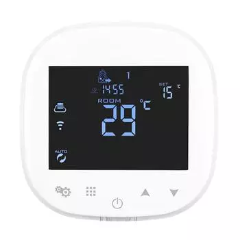 Умный термостат Точный контроль температуры Управление через приложение Цифровой WiFi термостат Белый для дома
