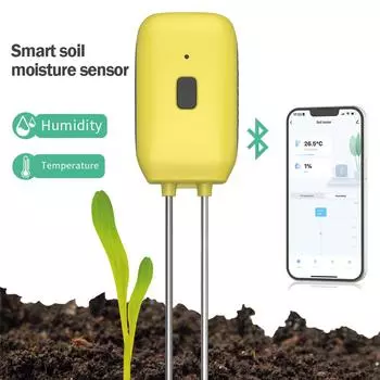 Умный тестер почвы Измеритель температуры и влажности Прибор для измерения влажности растений в горшках Детектор почвы Управление через приложение