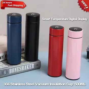 Умный вакуумный термос для воды 500 мл сенсорный интеллектуальный цифровой дисплей температуры кружка из нержавеющей стали 304 термос чашка 401-500ml