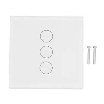 Умный WiFi-переключатель света с голосовым управлением, 3-позиционный, регулируемый, тип 86, бытовая вилка ЕС, 100–240 В переменного тока