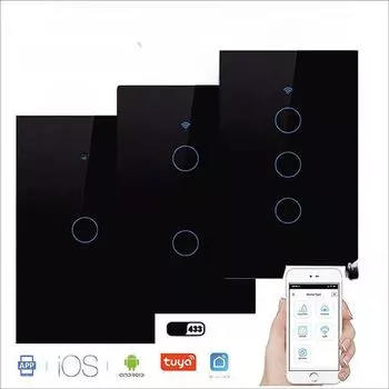 Умный WiFi-переключатель Tuya, 1-4-позиционный, 10 А, 100-250 В, однопроводная конфигурация 1 open белый