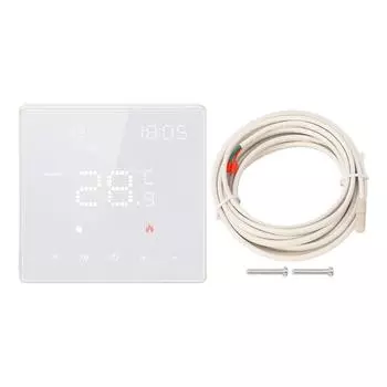 Умный WiFi термостат для дома программируемый для приложения Tuya голосовое управление 100250 В переменного тока белый 16 А электрический