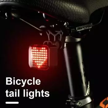 Умный задний фонарь для велосипеда, интеллектуальные выражения, водонепроницаемый, супер яркий, светодиодный предупредительный фонарь для ночной езды, дорожный горный велосипед, датчик тормоза, задний фонарь