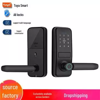 Умный замок для деревянных дверей с отпечатками пальцев для офиса и дома, с возможностью использования электронной карты и пароля. basic version