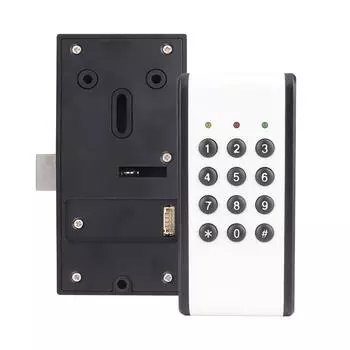 Умный замок для шкафа Универсальный парольный замок без ключа Шкаф Электронный индукционный замок для деревянного шкафа чёрный/белый