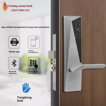 Умный замок Kanglilai: Удаленный доступ по паролю и карте для апартаментов и отелей Left Inward Opening