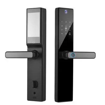 Умный замок с камерой, 4,5-дюймовый экран, BT, бесключевой доступ, дверной замок TY чёрный