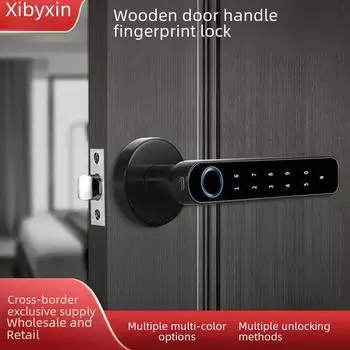 Умный замок с отпечатком пальца, Bluetooth и считыванием карты для дверей дома, квартиры, отеля Fingerprint/Password/Normal Open Function