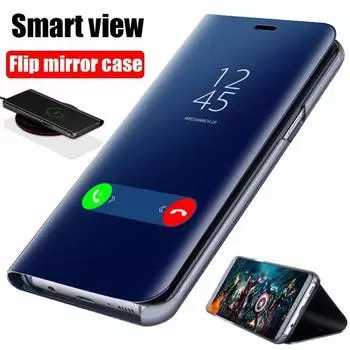 Умный зеркальный флип-чехол для Xiaomi Redmi Note 10 9 9s 8 8T Poco X3 NFC M3 7 10s Pro Max 6A 7A 9A 9C Mi 9T 10T Lite чехол
