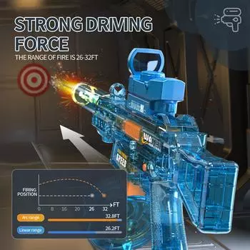 UMP45 электрические водяные пистолеты для взрослых, мощные автоматические водяные бластеры с функцией всасывания воды, летняя пляжная игрушка для детей, подарок