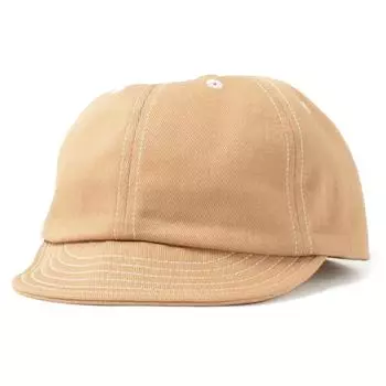 Umpire Cap Short Brim Denim Ball Cap All Seasons Free Size Big Size Number [Basic Quench] Women s Men s (JP, Size, 57.0 cm, 59.0 cm, Beige)