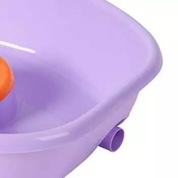 Умывальник для волос, горизонтальный дренажный портативный поднос для шампуня для лежачих пациентов, беременных женщин фиолетовый