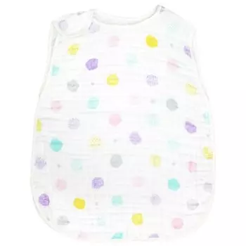 un doudou 6-слойный марлевый спальный комбинезон kaimaki 35 x 50 см на молнии для детей от 0 до 5 лет скандинавские точки 100% хлопок 2705-f