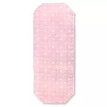 un doudou сделано в японии мягкий 6-слойный марлевый хлопковый чехол луна и облака розовый 60 x 150 см 100% хлопок с эластичными уголками 2700pi-n