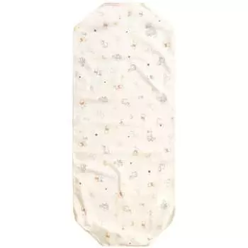 un doudou Водонепроницаемый чехол для детской кроватки 60 x 150 см Disney Pooh & Friends Водопоглощающая ткань персикового цвета Водонепроницаемая задняя часть с резиновыми углами NZ3225-S