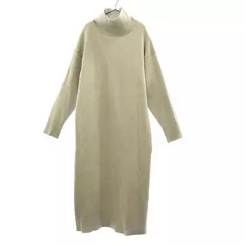 uncrave Long sleeve Wool Mix Long dress 1 gray Women Used
