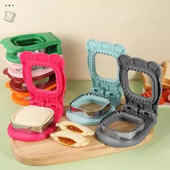 Uncrustables Sandwiches Cutter Sealer с квадратной многофункциональной хлебопечкой без корочки для приготовления завтрака