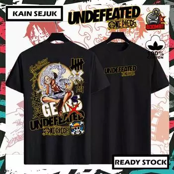 UNDEFEATED X 6 ONE PIECE 6 хлопковая футболка для мужчин и женщин унисекс Baju Lelaki Wanita Perempuan XXS