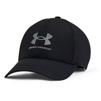 Under Armor Armorvent Fitted Black Men s Iso-Chill Cap, (001)/Pitch Gray, Medium/Large