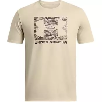 Under Armour ABC Boxed Large Logo Print Vintage Sports Training Футболка с коротким рукавом Мужские футболки Dusty-Gray 1361673-273 XXL