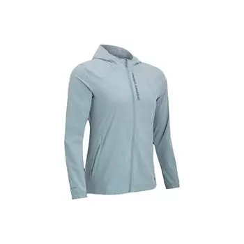 Under Armour Алфавитный принт на молнии с капюшоном Женская верхняя одежда Harbour-Blue 1377043-465 S