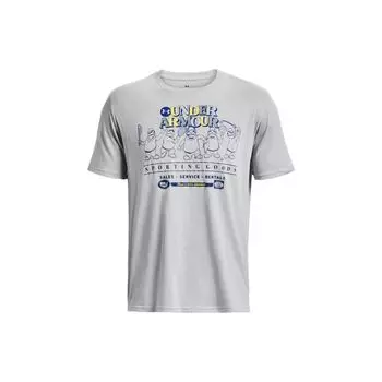 Under Armour American Vintage Graphic Crew Neck Short Sleeve T-Shirt Men Tops Light-Modern-Gray 1376854-011 XL