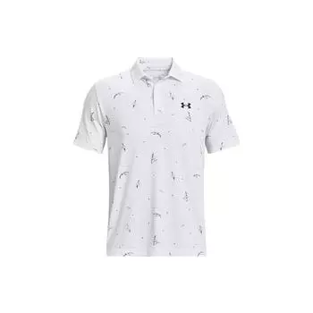 Under Armour Animal Pattern Pullover Straight Fit Polo Shirt Men tops White 1378677-108 XXL