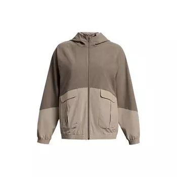 Under Armour ArmourSport Cargo свободная куртка с капюшоном и заниженными плечами, женские куртки светло-коричневого цвета 1382699-200 M
