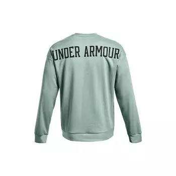 Under Armour Back Logo Printed Crew Neck Long Sleeve Sweatshirt Men sweatshirt Green 1361757-781 XL