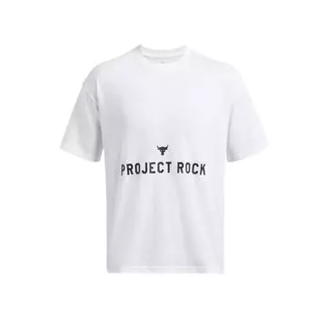 Under Armour Badge Of Honor Letter Print Crew Neck Short Sleeve T-Shirt Men Tops White 1386892-100 L