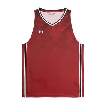 Under Armour Basketball Knit Comfortable Sleeveless Vest Men tops Deep-Red 25500122-610 3XL