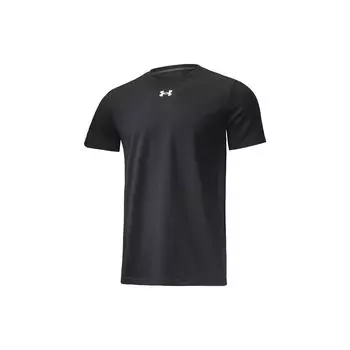 Under Armour Баскетбол Футбол Теннис Тренировки На Открытом Воздухе Повседневный Напечатанный Логотип Футболка Мужская Топы Черный 22500514-001 L