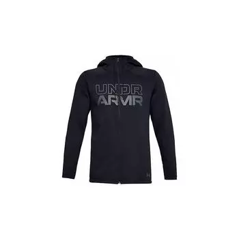 Under Armour Баскетбольная флисовая куртка с капюшоном и принтом логотипа Baseline, мужские куртки, черная 1356873-001 XL